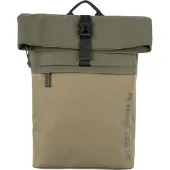 Strellson Rugzak 'Alperton Eddie Daypack' beige / olijfgroen