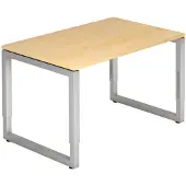 Hjh OFFICE PRO REGO 12 S - 120x80 Esdoorn/Zilver Tafelhoogte I In hoogte verstelbaar