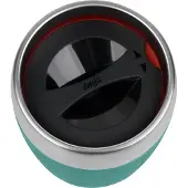 EMSA Thermosbeker Travel Mug 0,2 liter, roestvrij staal, drink- en ijsbeker, rubberen manchet (1-delig)