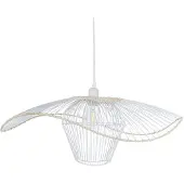 Beliani LUNGA - Hanglamp - Wit - Rotan