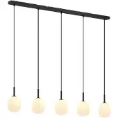 LINDBY Hanglampe , Etiena, dimbare, Zwart, Keuken, Glas, Modern
