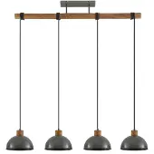 LINDBY Hanglampe , Durbis, dimbare, Grijs, Keuken, Hout, Vintage / Retro