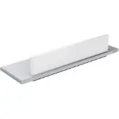 Keuco Edition 400 - Planchet met glaswisser, lengte 33 cm, zilver/wit 11559170000