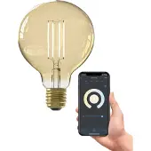 Calex wifi Smart G95 Globelamp Goud Filament E27
