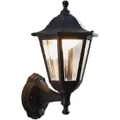 LINDBY Buitenverlichting , Iavo, Zwart, Balkon, Kunststof, Antiek