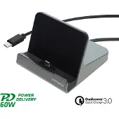 4smarts Bureaulader 60 W USB-C Quick Charge 3.0, USB PD Grijs Binnen USB Power Delivery (USB-PD)