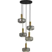 LINDBY Hanglampe , Hildur, dimbare, Grijs, Eetkamer, Glas