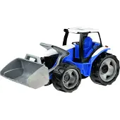 Lena GIGA TRUCKS tractor met frontlader, tractor, 3 jaar/leeftijd, plastic, blauw, grijs, wit
