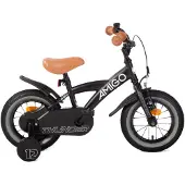 AMIGO Spiel + Freizeit GmbH Jongensfiets Thunder 12 Inch 21 cm Jongens Terugtraprem Zwart/Wit