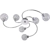 LINDBY Plafondlamp , Tyron, dimbare, Metallic, Woonkamer, Metaal, Modern