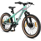 Bikestar kinderfiets MTB Sport 7speed 20inch mintgroen/roze