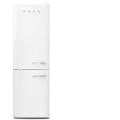 Smeg Koelkast Retro Vrijstaande ijskast Koelkast, Jaren 50, Koel-vriescombinatie, Vrijstaand , Positie scharnier: Links, Wit
