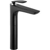 Kludi BALANCE wastafelcombinatie - EHM, uitloophoogte 272 mm, zwart mat/chroom