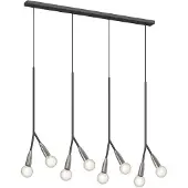 LUCANDE Hanglamp Carlea , dimbaar, zwart, Woon-/ Eetkamer, metaal, Modern, hanglamp
