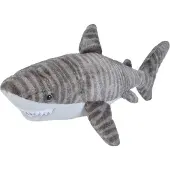 Wild republic Knuffel Tijgerhaai Junior 38 Cm Pluche Grijs/wit