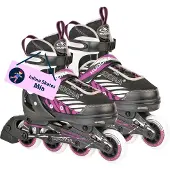 Hudora Skeelers Mia Zwart/Paars, maat 37-40