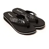 Brasileras Teenslipper 'Maya' zwart / wit