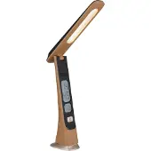 Globo Bureaulamp Averie Hout Met Klok