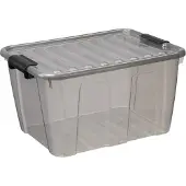 PLAST TEAM Vertriebs GmbH plast team 22320805, opbergbox HOME BOX, 30 liter, grijs