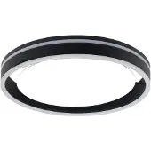 Highlight Zwarte Plafondlamp Double Round Ø 40cm