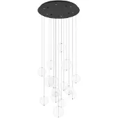 Stars of Light Zwarte hanglamp Espardello Ø 58cm