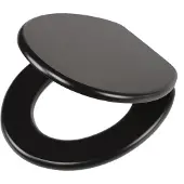Tiger WC-bril Tiger Leatherlook Zwart