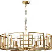 Maytoni H009PL-08G, 8 lampen, E14 fitting, IP20, goudkleurig