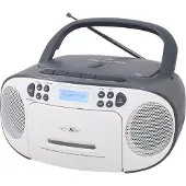 Reflexion RCR2260DAB, wit-grijs / Boombox met DAB+ en FM-radio, cassette, CD/MP3-speler, USB-poort en AUX-ingang