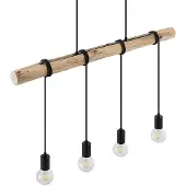 LINDBY Hanglampe , Ferris, dimbare, Hout, Eetkamer, Metaal, Vintage / Retro