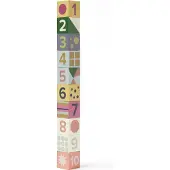 Kids Concept bouwblokken Cijfers en Figuren junior 5 cm hout 10 delig