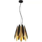 LUCANDE Design hanglamp Lounit, dimbaar, zwart, Woon-/ Eetkamer, metaal, Design, hanglamp