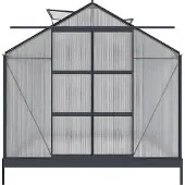 Vente-unique Tuinserre van polycarbonaat 7.5 m? GREENEA II - Antraciet