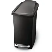 Simplehuman Prullenbak Slim Zwart 10L