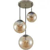 LINDBY Hanglampe , Teeja, dimbare, Brons / Oudmessing, Woonkamer, Glas, Modern