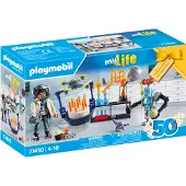 Playmobil My life 71450 onderzoekers met robot