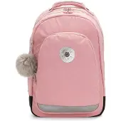 Kipling Rugzak 'Back to School Class Room' grijs / lichtroze / zwart / zilver