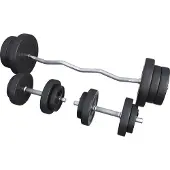 Gorilla Sports EZ-curlset 70 kg Kunststof - Veersluiting 30 mm