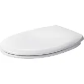 Duravit Duraplus WC-zitting wit(Alpin)/chr