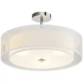 LINDBY Plafondlamp , PIKKA, dimbare, Wit, Woonkamer, Stof, Modern