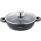 Cheffinger - Gietaluminium braadpan + deksel - afneembare
