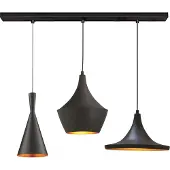 Bamyum Hanglamp 3 Vlammetaal E27 Zwart Modern Lamp