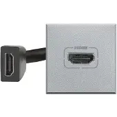 Legrand HC4284 HDMI Axolute Aluminium 1 stuk(s)