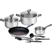 Tefal Daily Cook - Pannenset - 11-delig - Inductie - RVS - Geschikt voor alle warmtebronnen