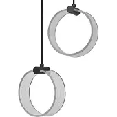 Ledvance Decor Circle 2XHanglamp PL 14W Click CCT Zwart