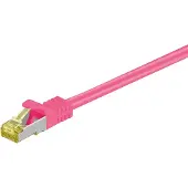 Goobay S/FTP CAT7 10 Gigabit netwerkkabel / roze - LSZH - 30 meter
