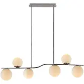 LINDBY Hanglampe , Avalyn, dimbare, Metallic, Woonkamer, Glas, Modern