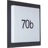 Brilliant Buitenwandlamp 30x30 cm Sten, wit/zwart, aluminium/kunststof