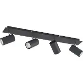 LINDBY Plafondlamp , Joffrey, dimbare, Zwart, Woonkamer, Metaal, Modern