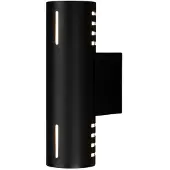 Konstsmide Design wandlamp Cuneo zwart met wit glas