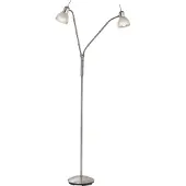 Globo Dubbel Leeslamp Daytona Nikkel